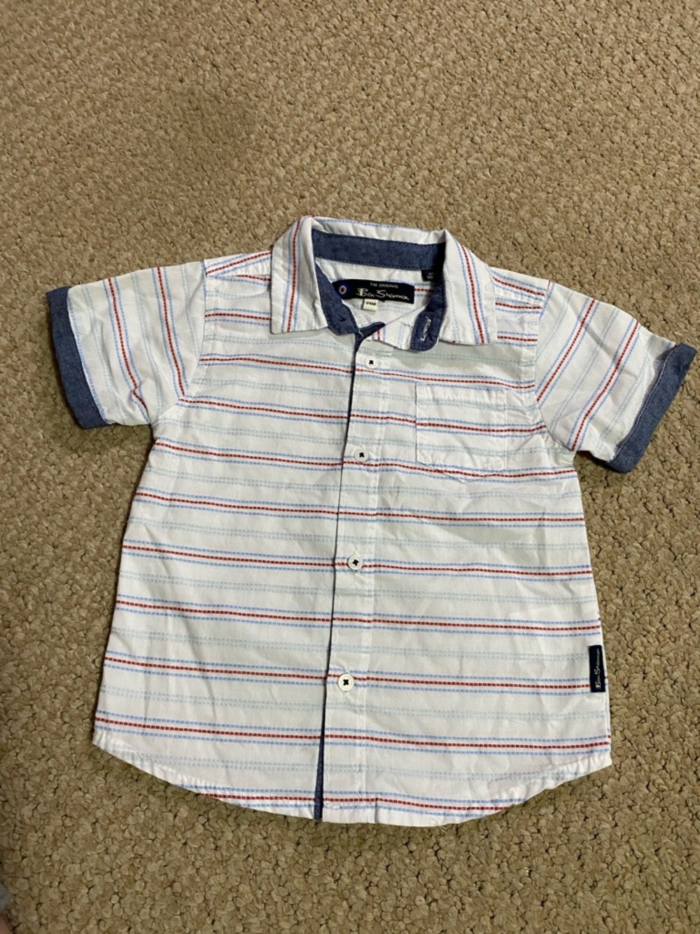 Ben Sherman the original , baby toddler boys size 24 months button down shirt